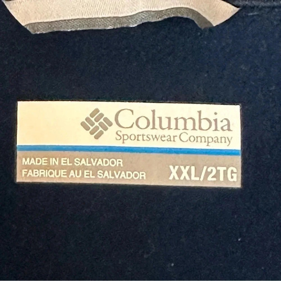 COLUMBIA Men's North Carolina Tar Heels Navy Quarter-Zip Pullover XXL - Picture 10 of 13